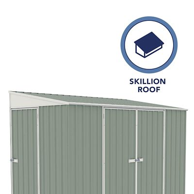 Image showing 5 th ABSCO 10 x 5ft. Metal Bike Shed, Pale Eucalypt