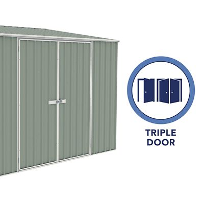 Image showing 8 th ABSCO 10 x 5ft. Metal Bike Shed, Pale Eucalypt