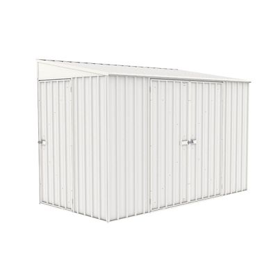 ABSCO 10 ft. x 5 ft. Metal Bike Shed, Surfmist