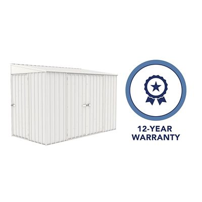 Image showing  10 ft. x 5 ft. Metal Bike Shed, Surfmist