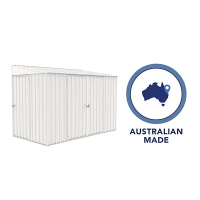 Image showing 6 th ABSCO 10 x 5ft. Metal Bike Shed, Surfmist