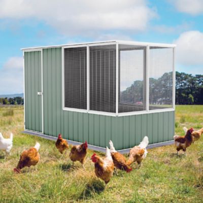 Image showing  Chicken Coop, 5 ft. x 9.7 ft., Pale Eucalypt
