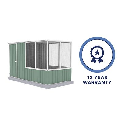 Image showing  Chicken Coop, 5 ft. x 9.7 ft., Pale Eucalypt