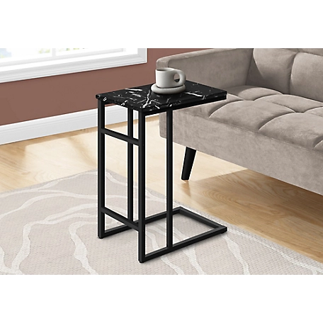 Monarch Specialties Rectangular C-Shaped Accent Table