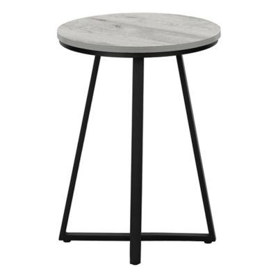 Image showing  Round Accent Table with Metal Base