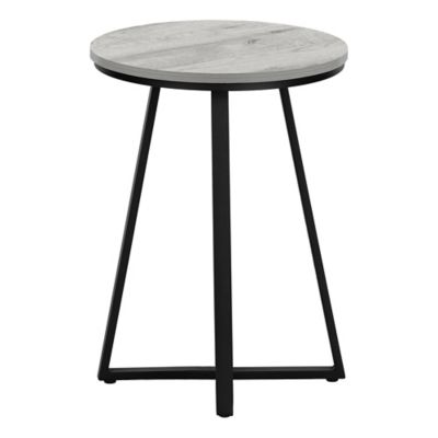 Image showing  Round Accent Table with Metal Base