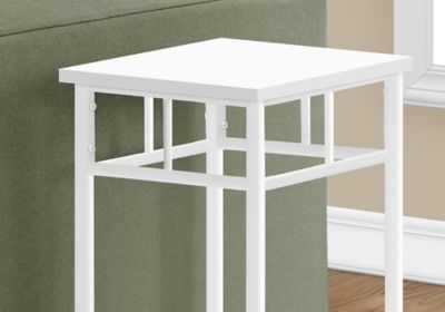 Image showing  Two-Tier Side Table with Metal Base