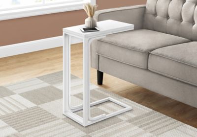Image showing  C-Shaped Accent Table with Metal Base