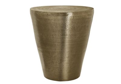 Monarch Specialties Accent End Table with Hammered Pattern