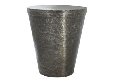 Monarch Specialties Accent End Table with Hammered Pattern