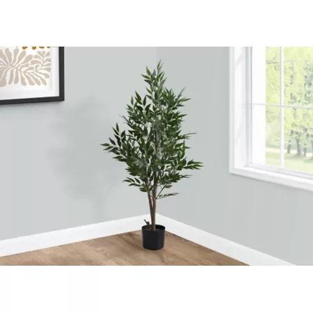 Monarch Specialties 47" Artificial Acacia Tree in 5" Plastic Pot Artificial Plants & Flowers