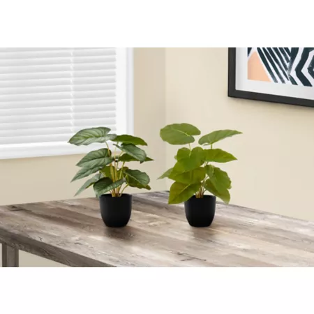 Monarch Specialties 13 in Epipremnum Artificial Plants 2 Pieces Artificial Plants & Flowers