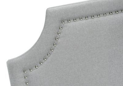 Image showing 5 th Monarch Specialties Queen Upholstered Bed Linen Look