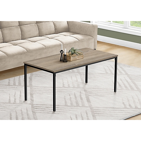 Monarch Specialties Coffee Table with Metal Legs