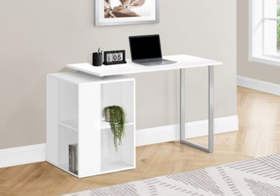 Monarch Specialties Computer Desk with Storage and Metal Base -  I7600