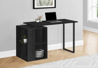 Monarch Specialties 47.75 in. Metal Base Computer Desk with 8 Shelves