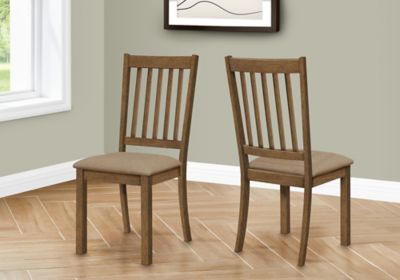 Harper & Willow Natural Teak Wood and Leather Scoop Back Dining Chair, 19.5  x 32 in. x 20.5 in., 15 lb. at Tractor Supply Co.