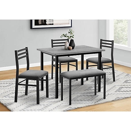 Monarch Specialties 5 pc. Dining Set with Bench