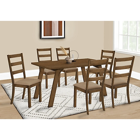Monarch Specialties Wooden Dining Table for 6