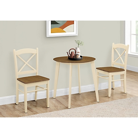Monarch Specialties Round Dining Table for Small Spaces