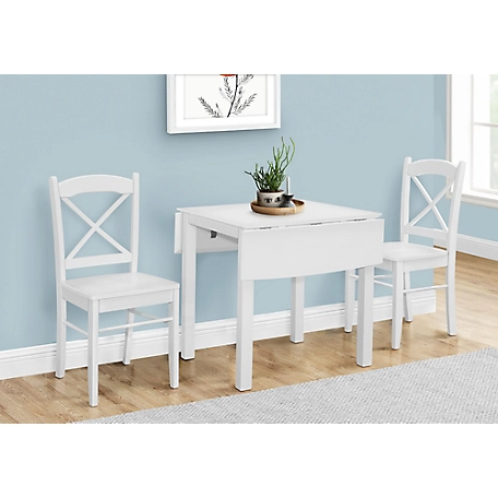 Monarch Specialties Rectangular Dining Table with Drop Leaf