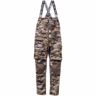 Huntworth Men's Elkins Midweight Windproof Soft Shell Bib Overalls Grid Fleece Interior