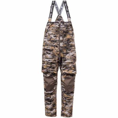 Image showing  Men's Elkins Midweight Windproof Soft Shell Bib Overalls Grid Fleece Interior