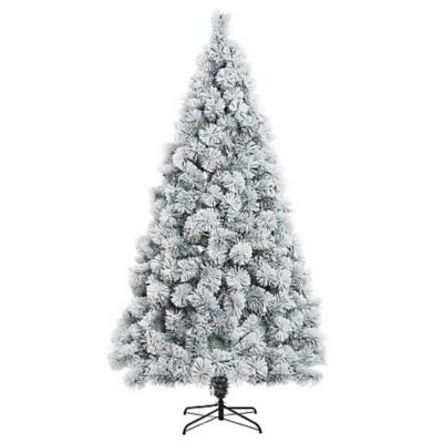 Image showing  7.7 ft. Full Artificial Snow-Flocked Christmas Tree