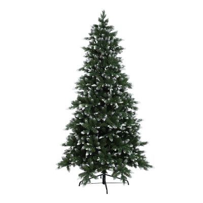 LuxenHome7.5 ft. Pre-Lit Snow-Kissed Artificial Christmas Tree