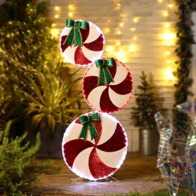Image showing  Peppermint Candy Christmas Lighted LED Indoor/Outdoor Holiday Decoration