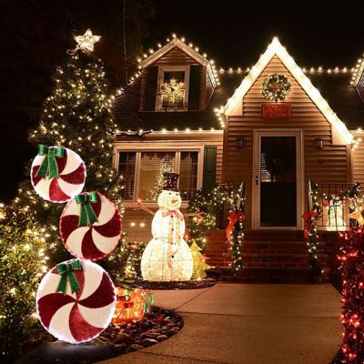 Image showing  Peppermint Candy Christmas Lighted LED Indoor/Outdoor Holiday Decoration