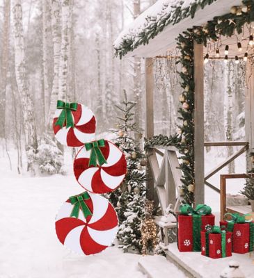 Image showing  Peppermint Candy Christmas Lighted LED Indoor/Outdoor Holiday Decoration