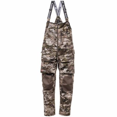 Huntworth Men's Elkins Midweight Windproof Soft Shell Bib Overalls Grid Fleece Interior