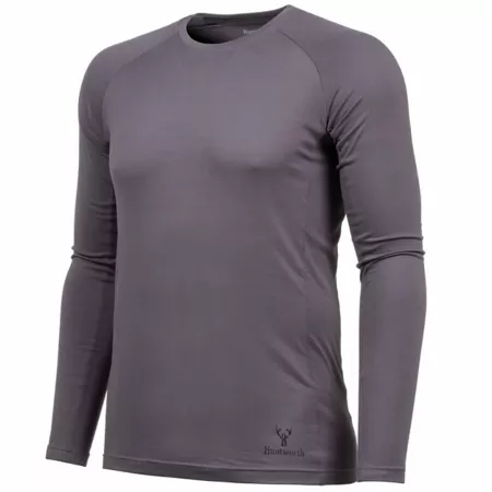 Huntworth Men's Casper Heat Boost Heavyweight Base Layer Shirt Dark Gray Hunting Base Layer Shirts