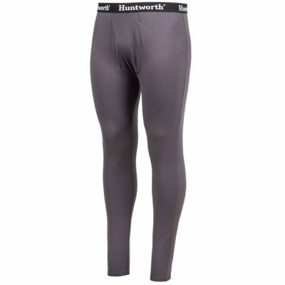 Huntworth Men's Casper Heat Boost Heavyweight Base Layer Pants, Dark Gray
