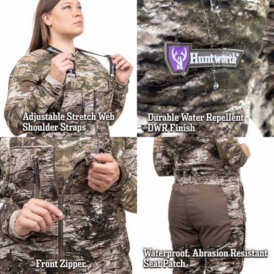 Image showing  Women's Matterhorn Heat Boost Heavyweight Waterproof Lined Hunting Bib Overalls, Tarnen