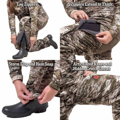 Image showing 5 th Huntworth Women's Matterhorn Heat Boost Heavyweight Waterproof Lined Hunting Bib Overalls, Tarnen