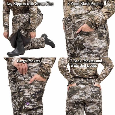 Image showing 4 th Huntworth Winsted Tricot Waterproof Rain Pants, Mesh Lining (Tarnen)