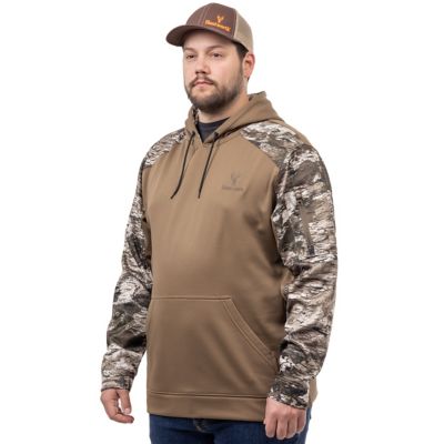 Image showing 4 th Huntworth Men's Performance Fleece Lifestyle Hoodie (Walnut / Tarnen)