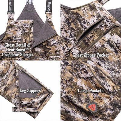 Image showing  Men's Matterhorn Heat Boost Heavyweight, Waterproof, Lined Hunting Bib Overalls, E-9541-TRN-LT