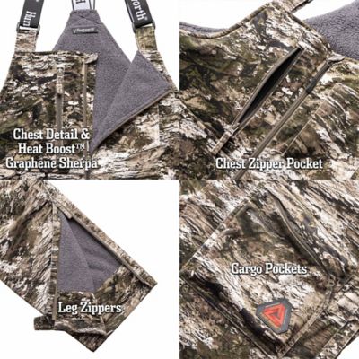 Image showing 3 th Huntworth Men's Matterhorn Heat Boost Heavyweight, Waterproof, Lined Hunting Bib Overalls, E-9541-TRN-LT