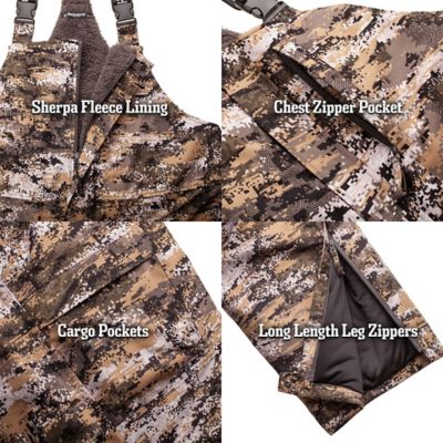 Image showing  Fairbanks Heavy Weight, Waterproof, Sherpa-lined Bib Overalls (Disruption), E-9444-DC-XLT