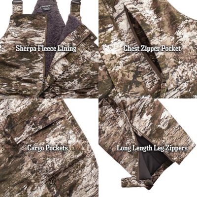 Image showing  Men's Fairbanks Heavy Weight, Waterproof, Sherpa-lined Bib Overalls (Tarnen), E-9444-TRN-2XLT