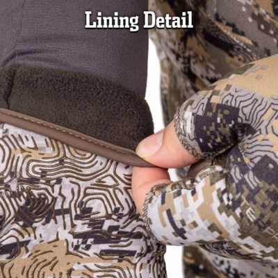 Image showing  Men's Ames Light Weight Soft Shell Glove with Half Finger