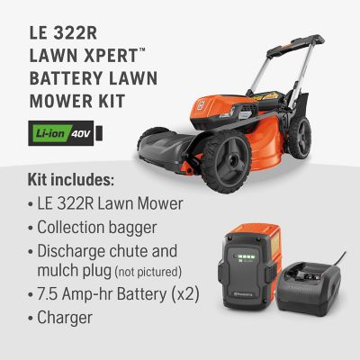 Image showing 8 th Husqvarna Lawn Xpert 21 in. 40V Cordless Self-Propelled Lawn Mower, 15 Ah