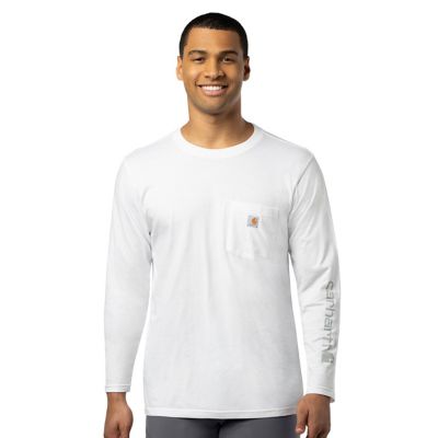 Carhartt Men's Crew Neck Long-Sleeve Pocket T-Shirt