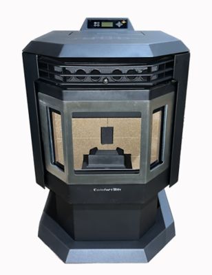 Image showing  2400 sq. ft. HP21 Pellet Stove, 40 lb. Hopper Size, Black, HP21-BLACK-SS