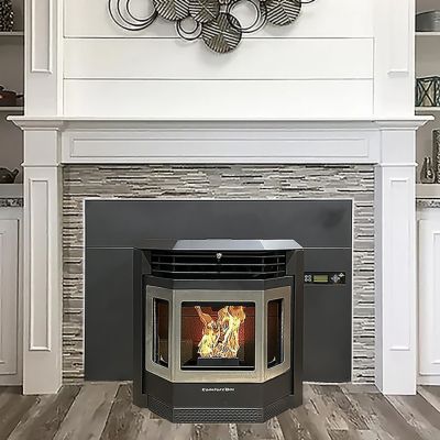 Image showing  2800 sq. ft. HP22i Pellet Stove, 47 lb. Hopper Size, Black, HP22I-BLACK-SS