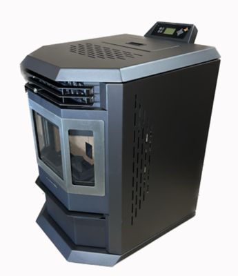 Image showing  2800 sq. ft. HP22 Pellet Stove, 55 lb. Hopper Size, Black, HP22-BLACK-SS