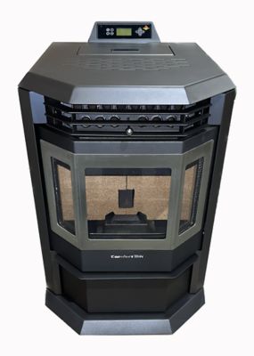 Image showing  2800 sq. ft. HP22 Pellet Stove, 55 lb. Hopper Size, Black, HP22-BLACK-SS